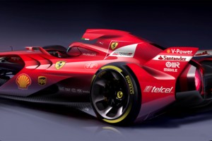 フェラーリ、未来的なF1コンセプトカー